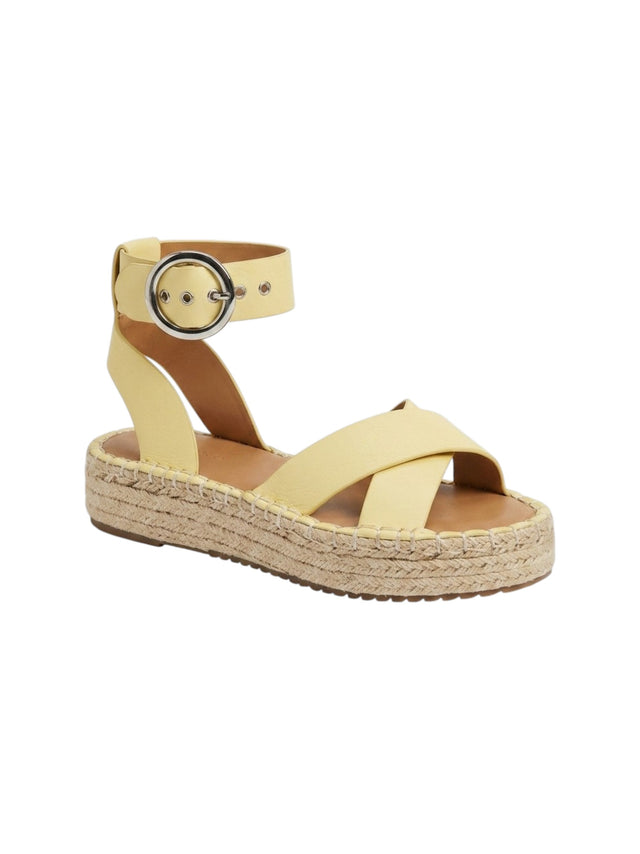 Image for Women's Plain Sandals,Yellow