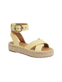 Image for Women's Plain Sandals,Yellow