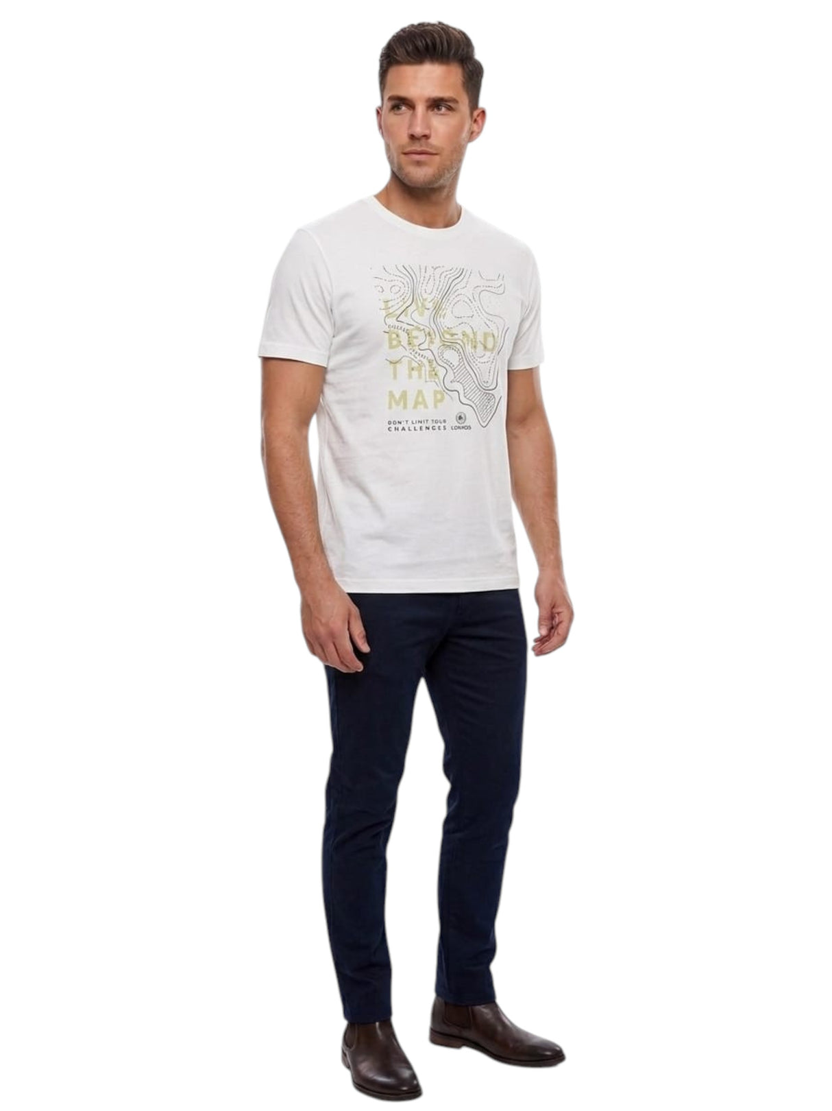 Image for Men's Printed Top,White