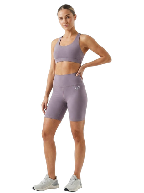 Image for Women's Brand Logo Printed Sport Short Legging,Purple