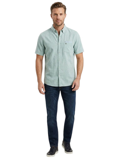 Image for Men's Plain Solid Dress Shirt,Mint Green
