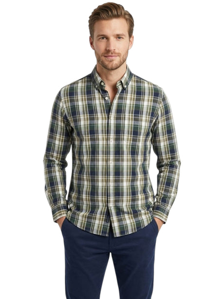 Image for Men's Plaid Dress Shirt,Multi