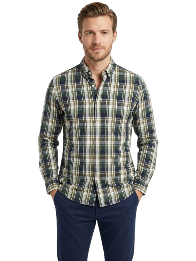 Image for Men's Plaid Dress Shirt,Multi