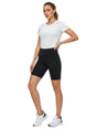 Image for Women's Plain Solid  Sport Short Legging,Black