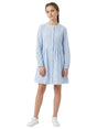 Image for Kids Girl's Heart Printed Dress,Dusty Blue