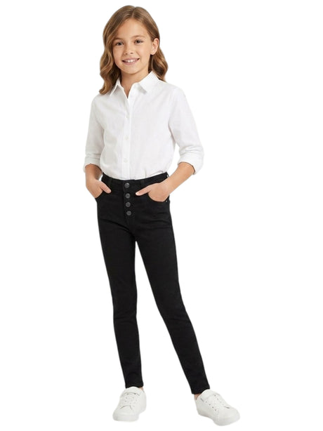 Image for Kids Girl's Plain Jeans,Black