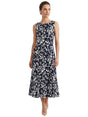 Image for Women's Floral Printed Dress,White
