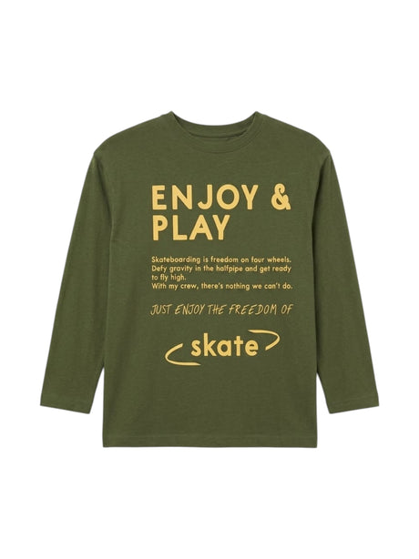 Image for Kids Boy's Printed Top,Olive