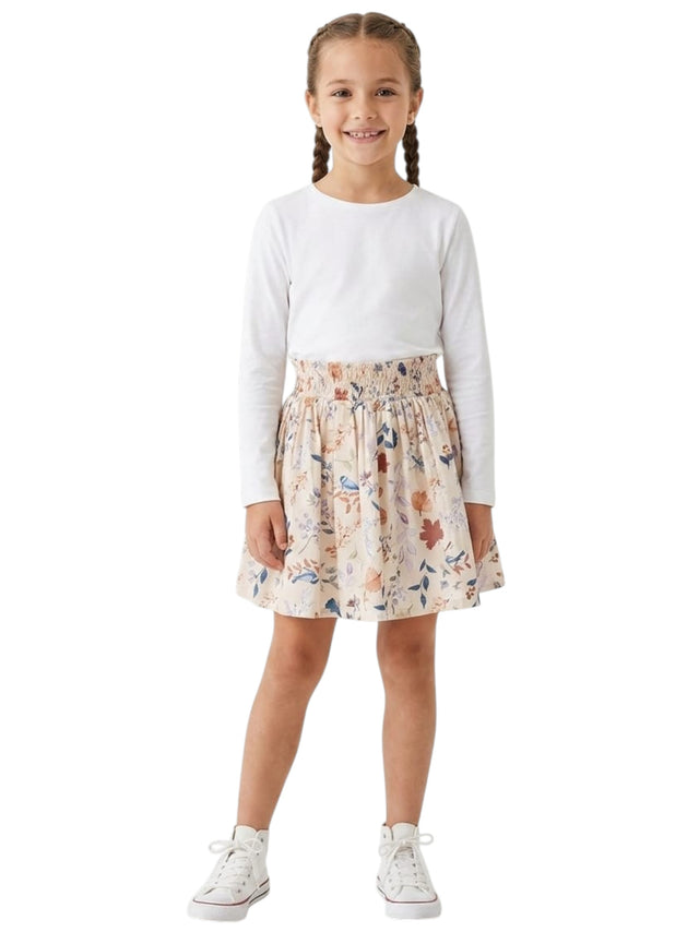 Image for Kids Girl's Printed Skirt,Beige