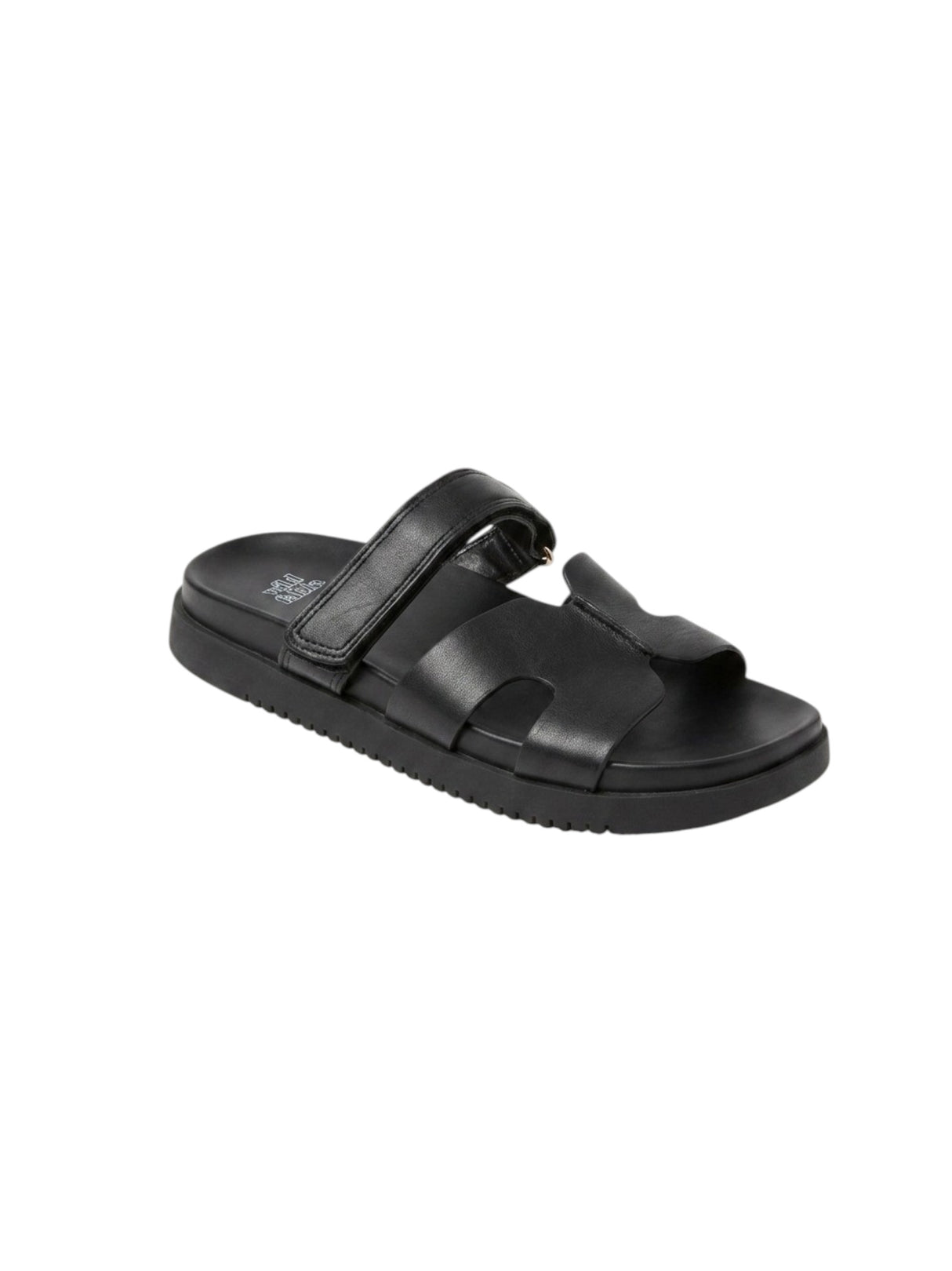 Image for Women's Plain Solid Slippers,Black