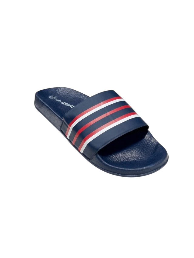 Image for Men's Colorblocked Slippers,Navy