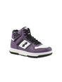 Image for Men's Logo Patched High Top Shoes,Dark Purple/White