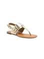 Image for Women's Logo Patched Sandals,Gold
