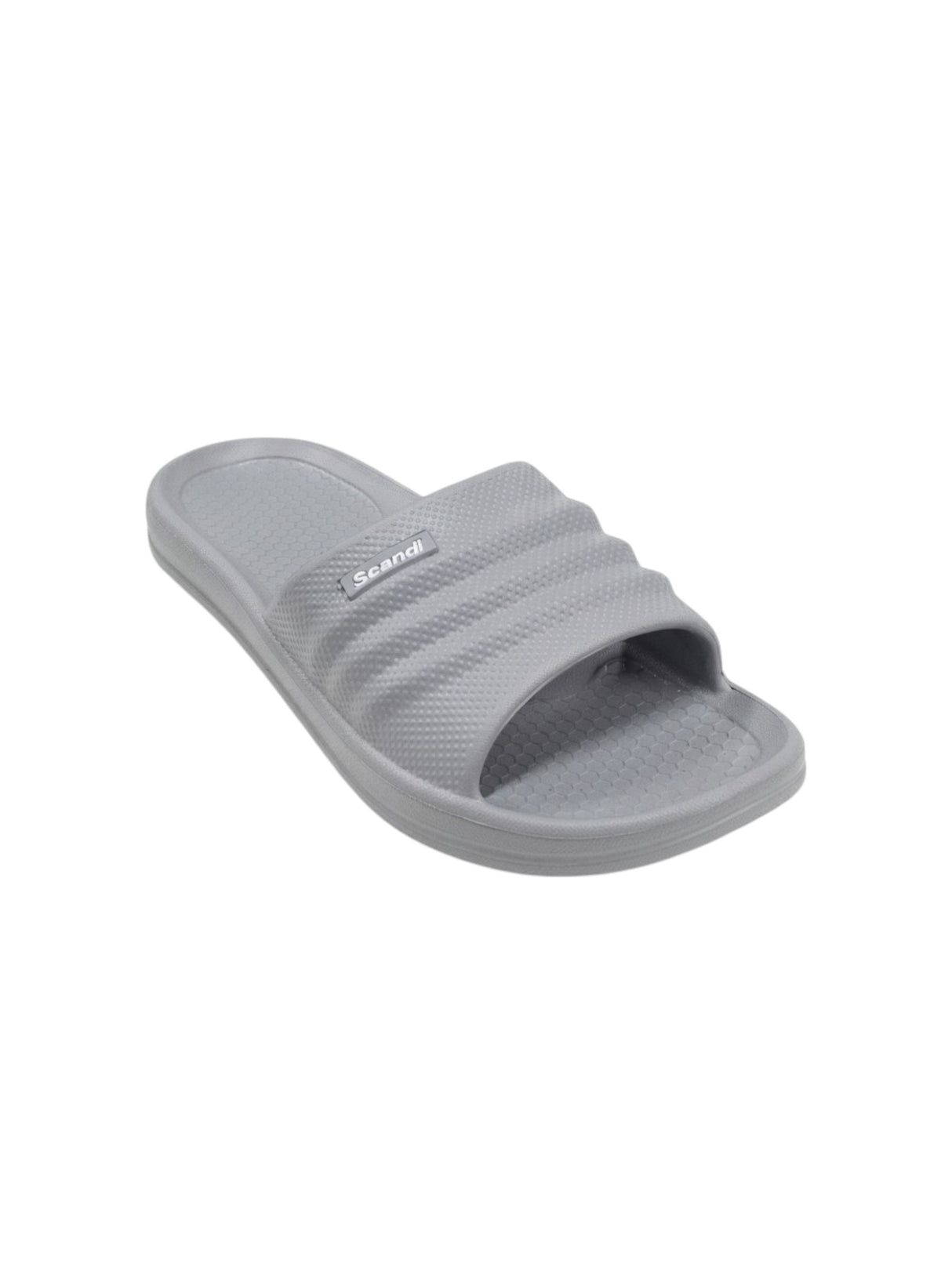 Image for Men's Plain Solid Slippers,Grey