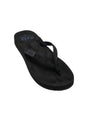 Image for Women's Plain Solid Slippers,Black