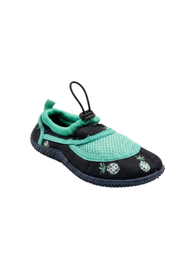 Image for Kids Boy's Printed Aqua Shoes,Black/Turquoise 