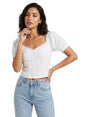Image for Women's Textuerd Top,White