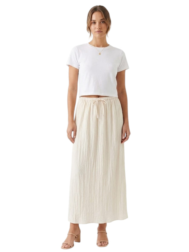Image for Women's Plain Skirt,Light Beige