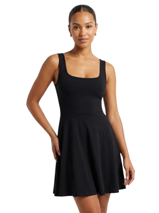 Image for Women's Plain Dress,Black