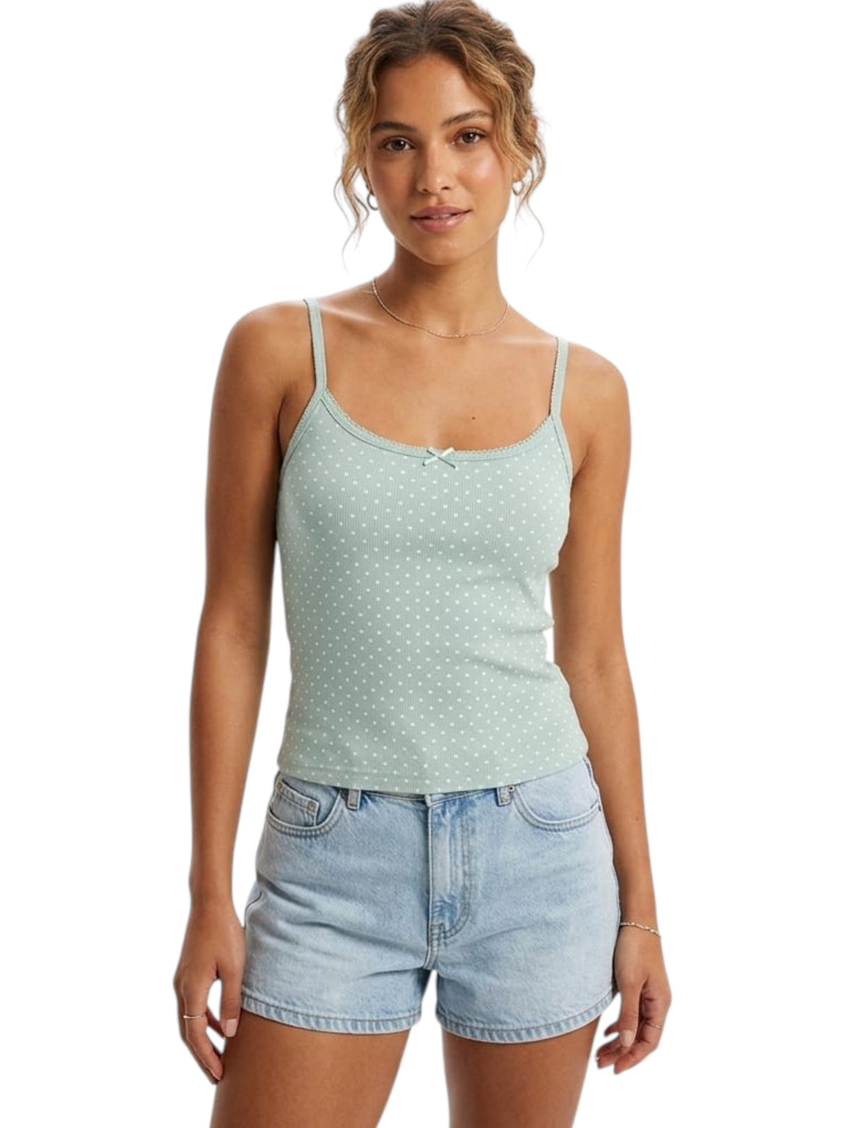 Image for Women's Printed Top,Dusty Mint