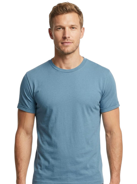Image for Men's Plain Top,Dusty Bue