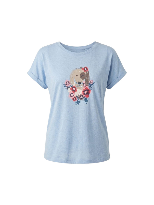 Image for Women's Printed Top,Blue
