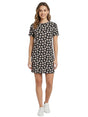 Image for Women's Floral Printed Dress,Black