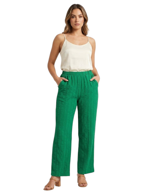 Image for Women's Textured Pant,Green