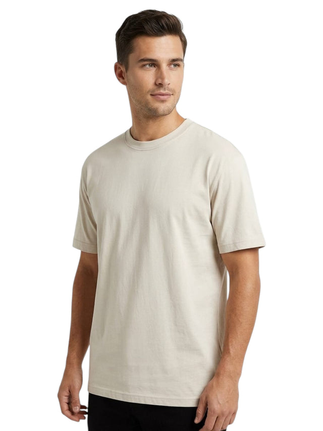 Image for Men's Plain Top,Light Beige