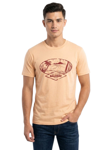 Image for Men's Printed Top,Orange