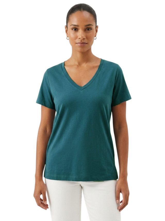 Image for Women's Plain Top,Dark Green