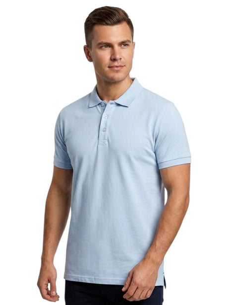 Image for Men's Plain Top,Light Blue