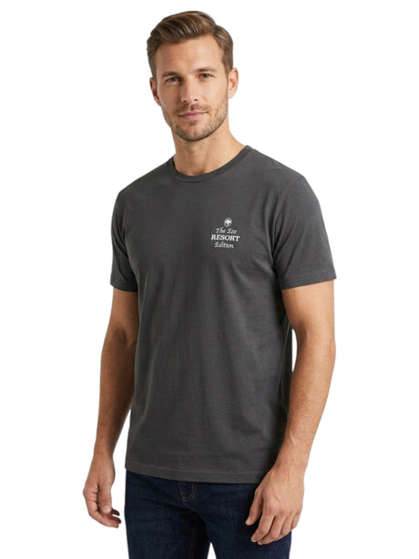 Image for Men's Printed Top,Grey