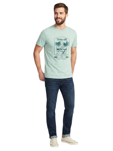 Image for Men's Printed Top,Green