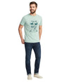 Image for Men's Printed Top,Green