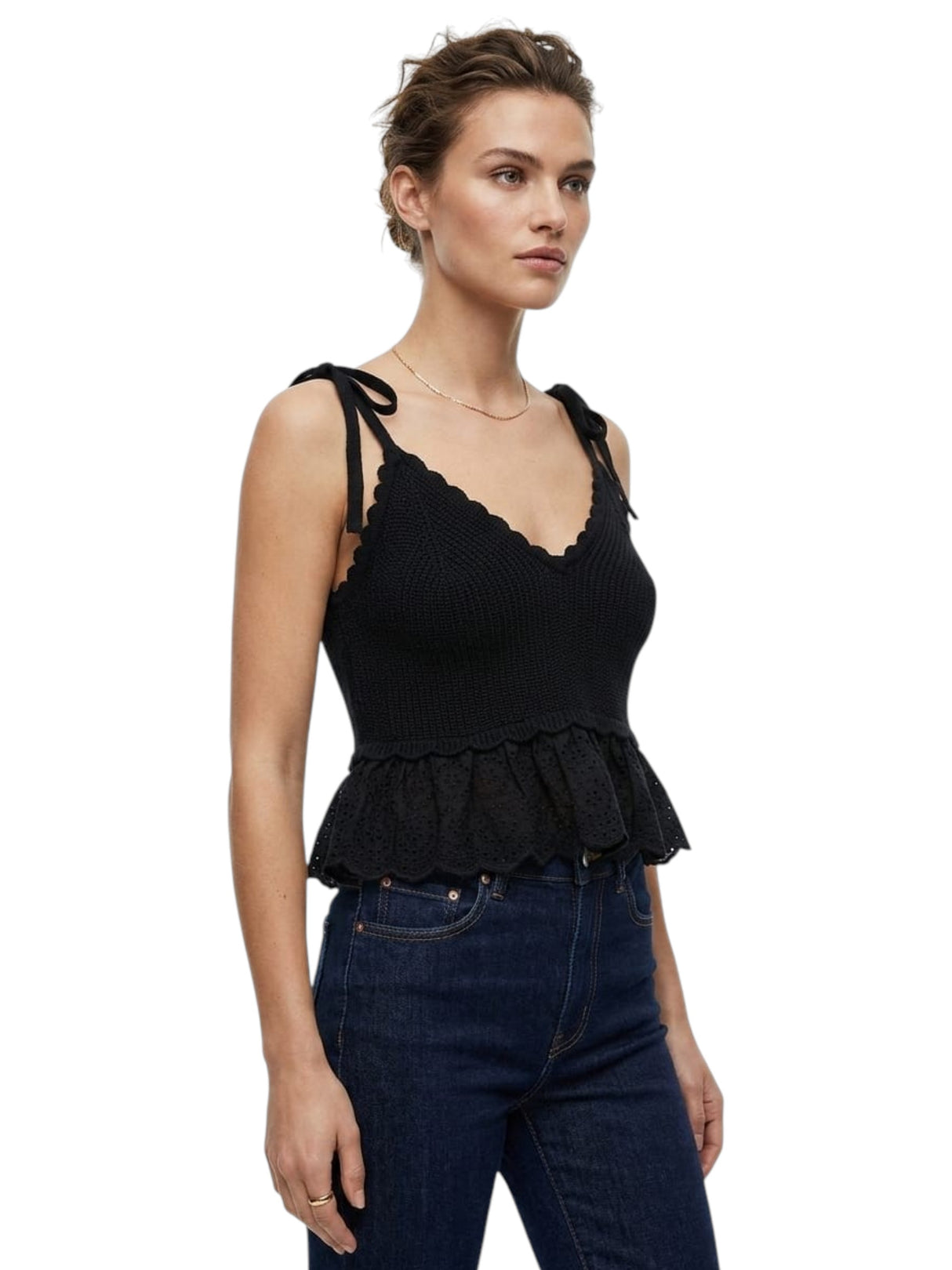 Image for Women's Textured Top,Black