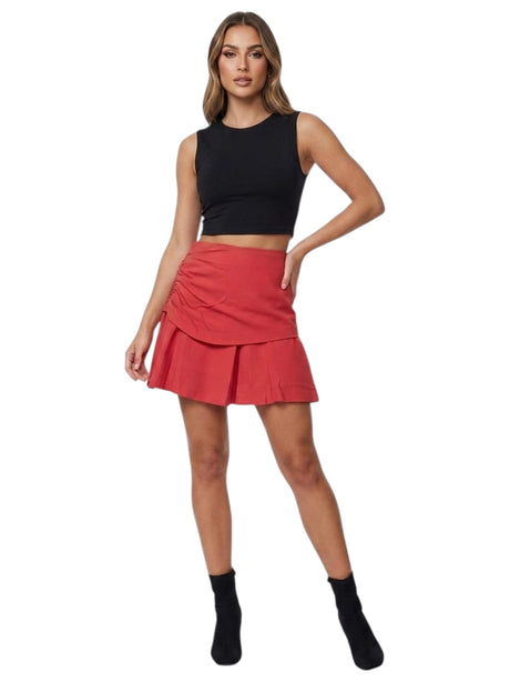 Image for Women's Plain Skirt,Red