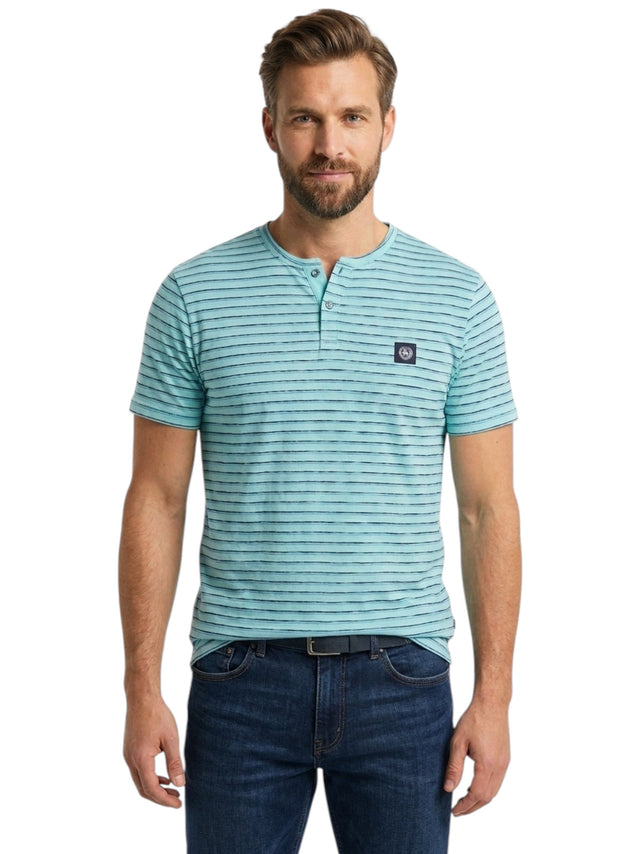 Image for Men's Stripped Top,Light Blue