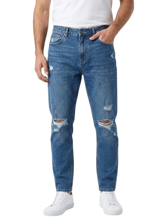 Image for Men's Ripped Jeans,Blue