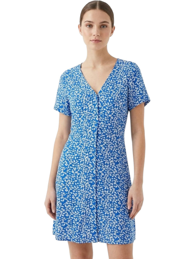 Image for Women's Floral Printed Dress,Blue