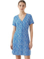 Image for Women's Floral Printed Dress,Blue