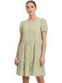 Image for Women's Printed Dress,Green