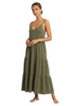 Image for Women's Plain Solid Dress,Olive