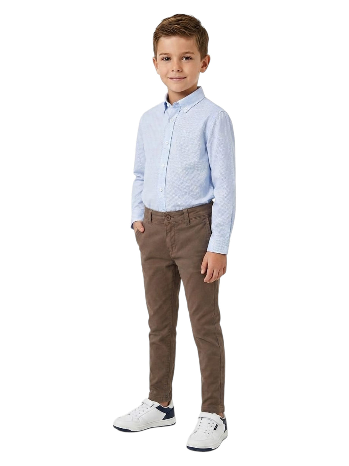 Image for Kids Boy's Plain Pant,Brown