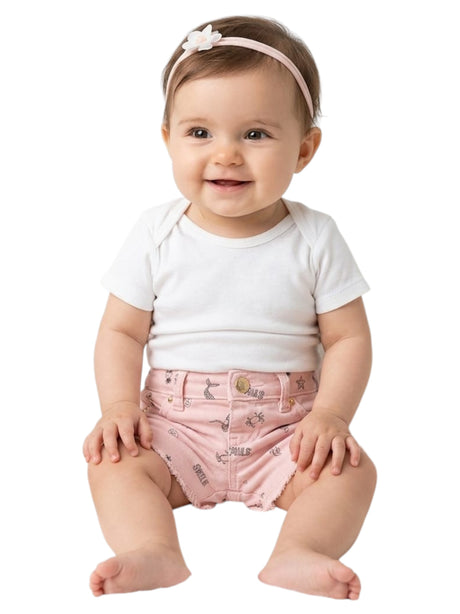Image for Kids Girl's Printed Short,Light Pink