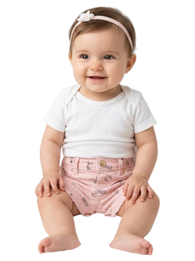 Image for Kids Girl's Printed Short,Light Pink