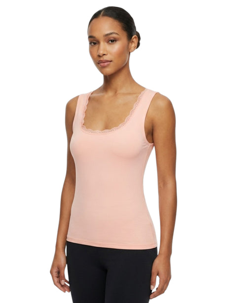 Image for Women's Plain Lace Top,Light Pink