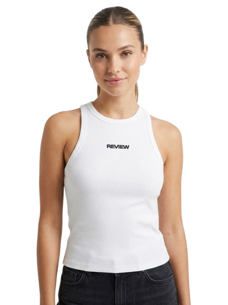 Image for Women's Brand Logo Printed Top,White