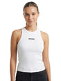 Image for Women's Brand Logo Printed Top,White