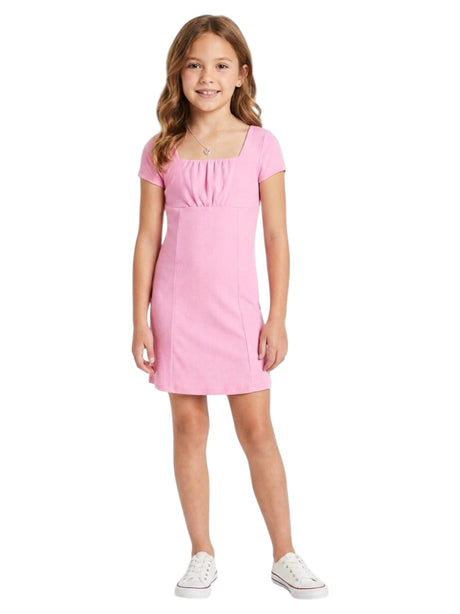 Image for Kids Girl's Ribbed Dress,Pink